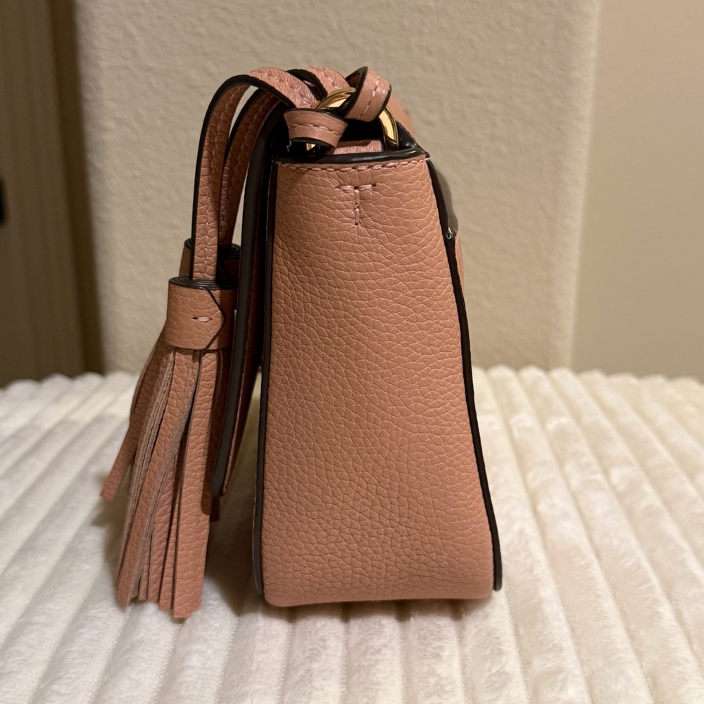 Tory Burch Thea flap crossybody bag in Pink Moon - Picture 6 of 11